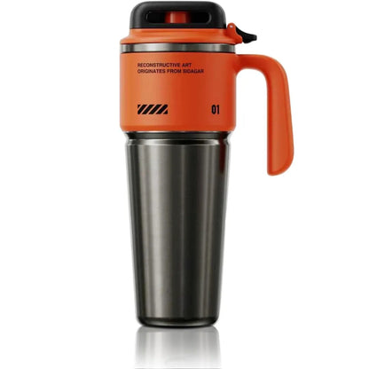Cyber Tumbler with Handle and Straw
