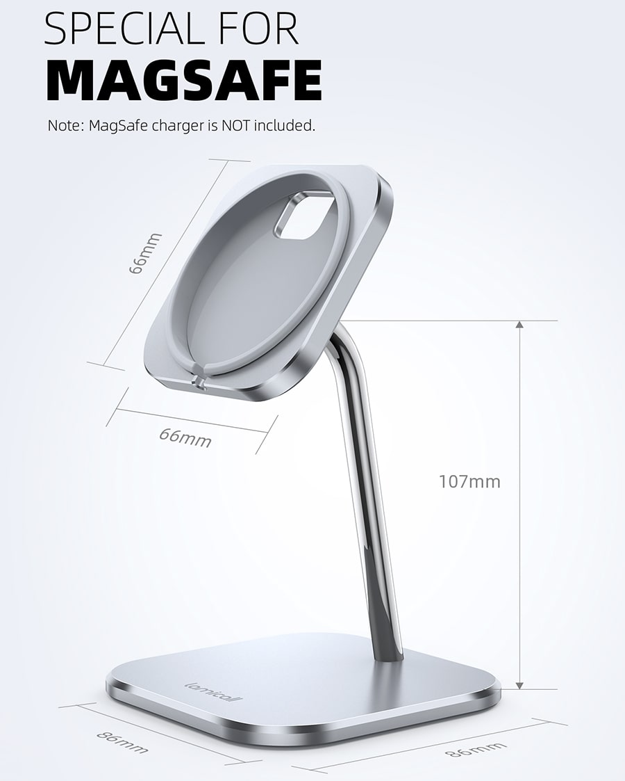Adjustable Aluminum Phone Stand for MagSafe Charger - DP09