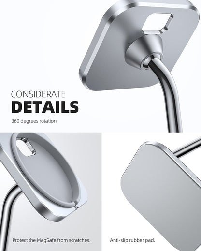 Adjustable Aluminum Phone Stand for MagSafe Charger - DP09