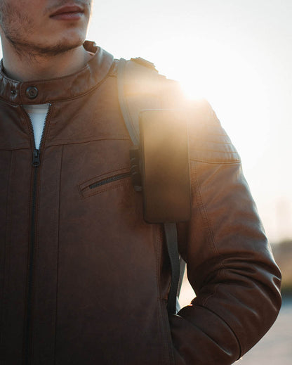 Magnetic Phone Holder for Backpack Strap