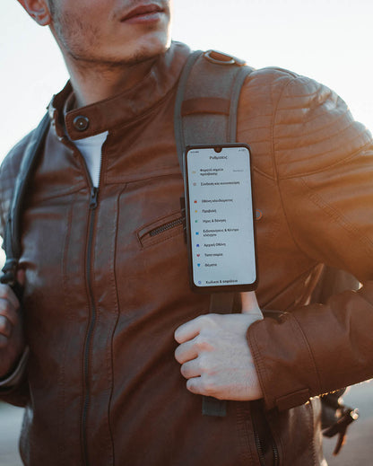 Magnetic Phone Holder for Backpack Strap