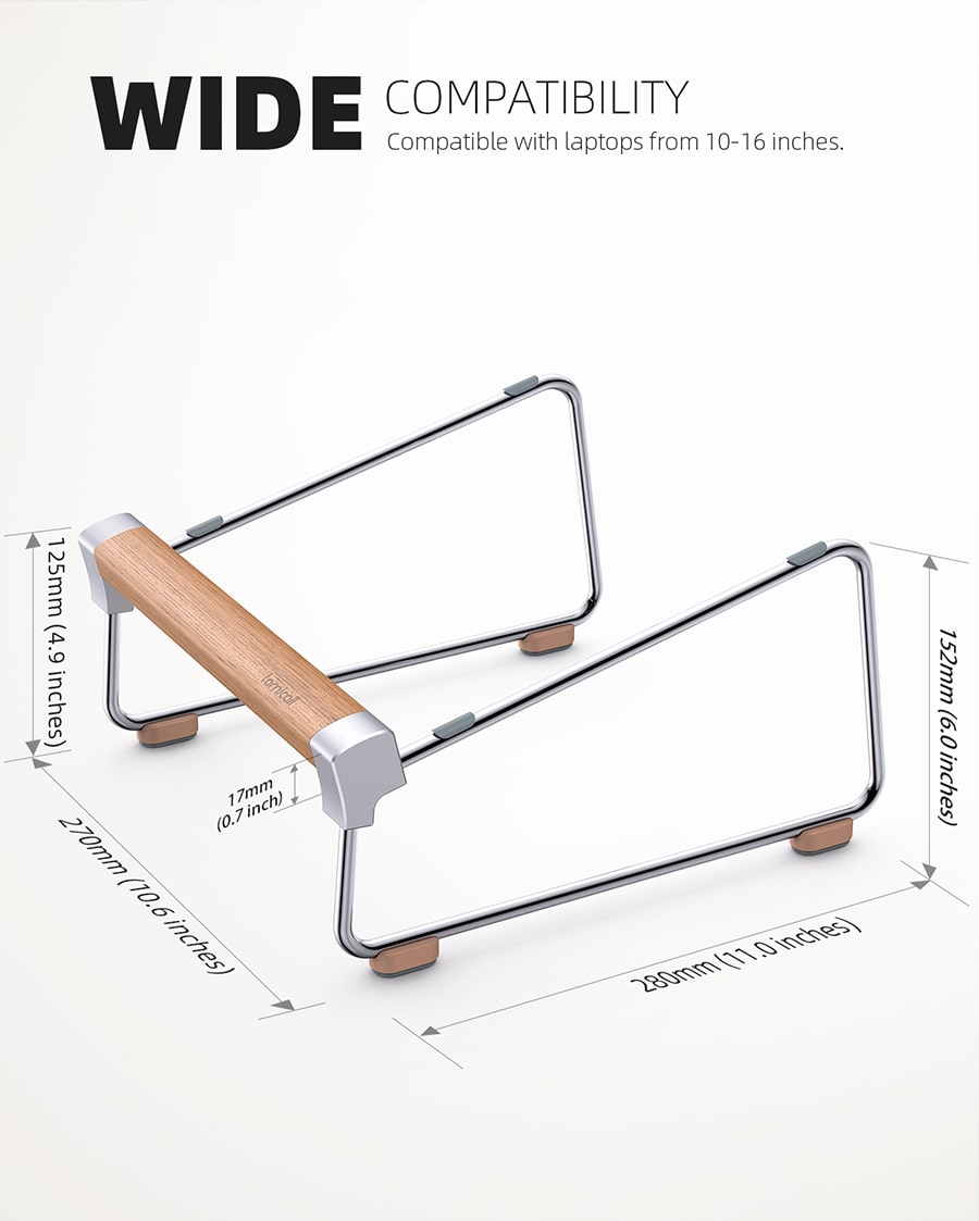 Walnut Wooden Laptop Stand - LN05
