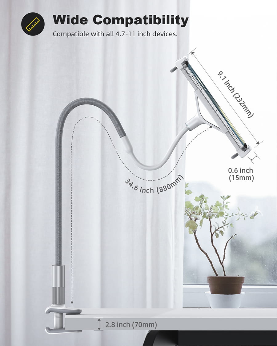 Gooseneck Tablet Holder Stand - LS02