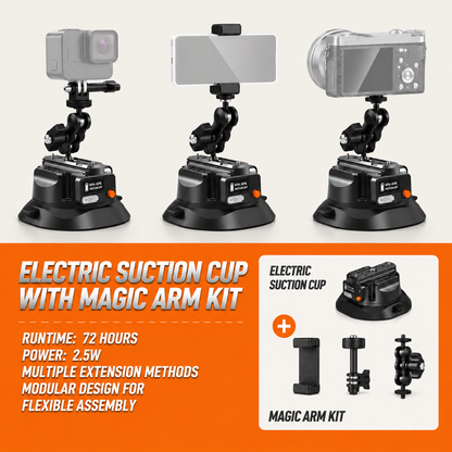 4.5" Electric Suction Cup Camera Mount