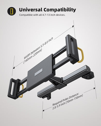Car Back Seat Headrest Tablet Holder Mount for Kids - P3