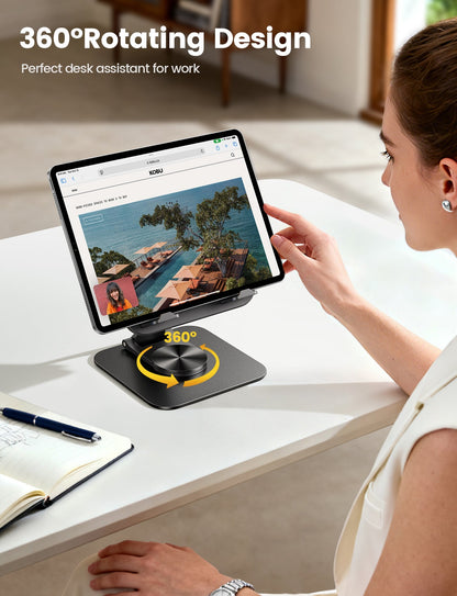 Desktop Adjustable & Foldable 360°Rotation Tablet Stand - STDT02
