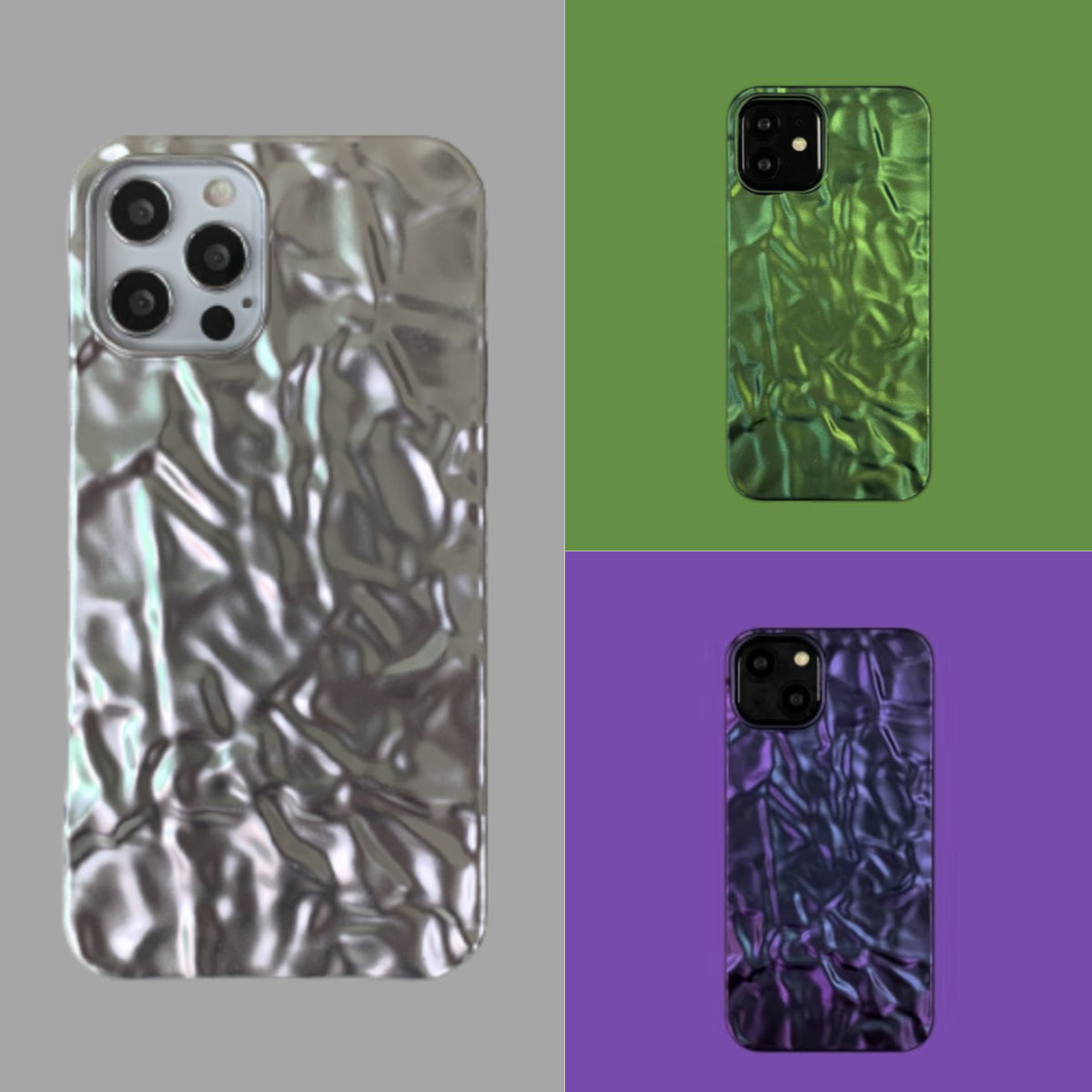 Luxury Aluminum Tinfoil Style iPhone Case