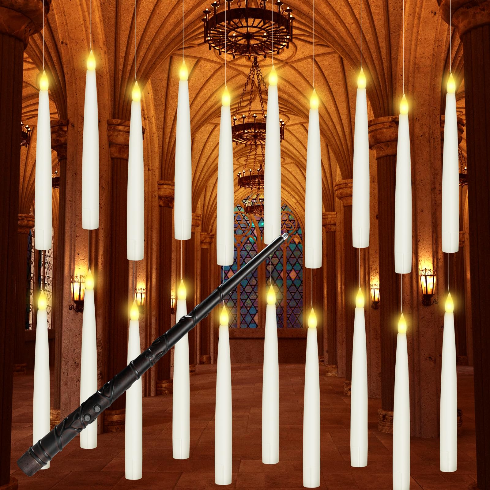 Jangebot™ Floating Candles with Wand Remote