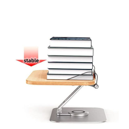 360° Rotatable and Foldable Alumnium-Wooden Stand